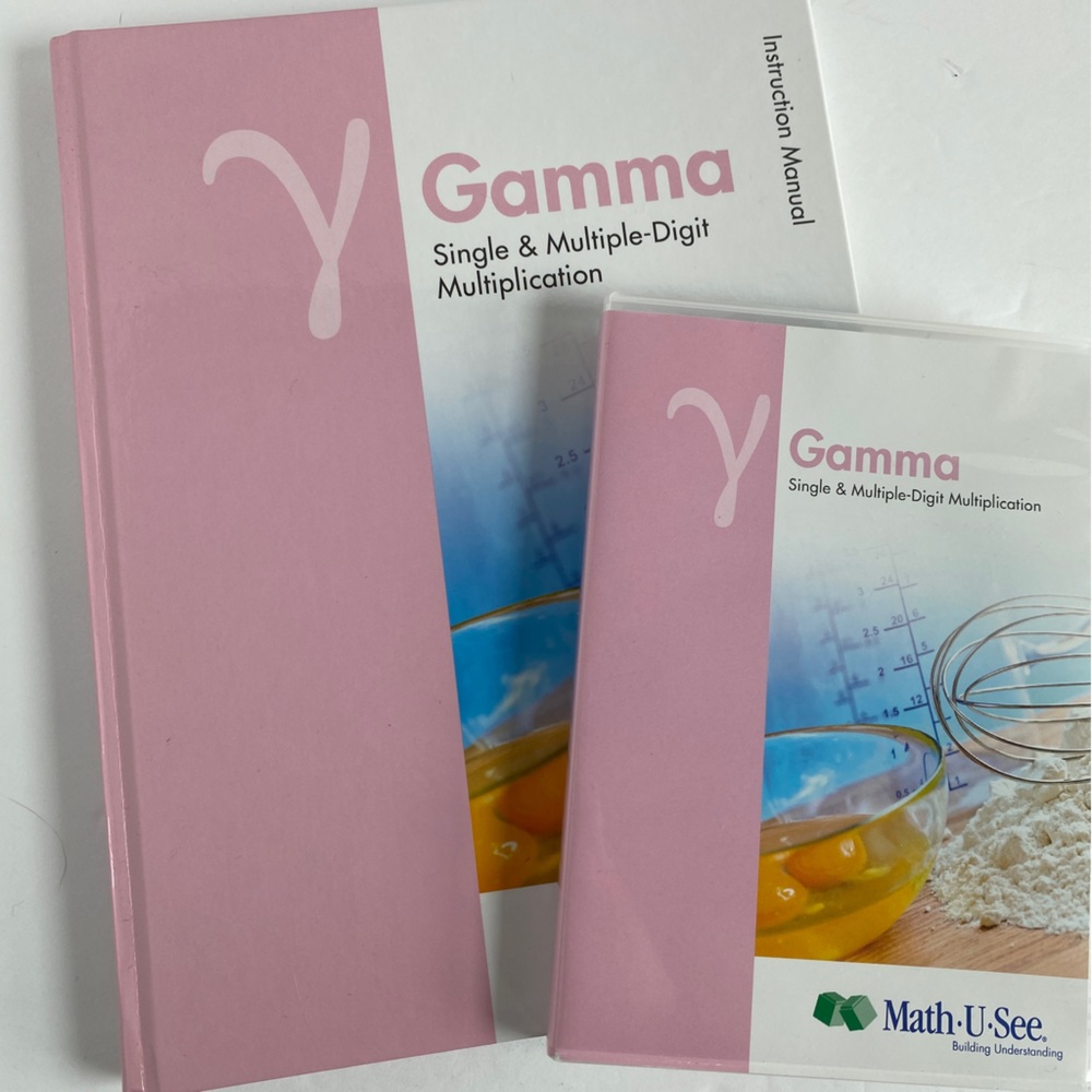 Math U See Gamma Set book and DVD
